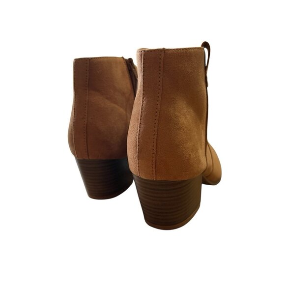 Old Navy Faux-Suede Booties for Women Tan Size 7‎ NWT Water & Stain Repellant - Picture 2 of 7
